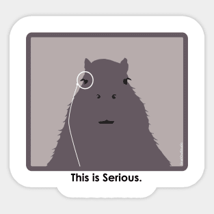 Professor Capybara Sticker